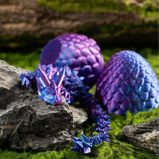 3D Printed Dragon in Eggs