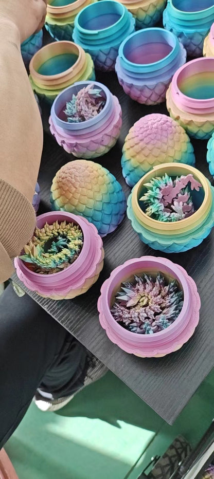 3D Printed Dragon in Eggs