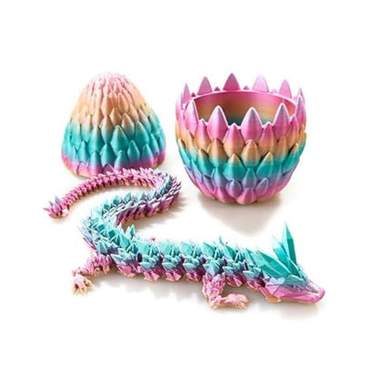 3D Printed Dragon in Eggs