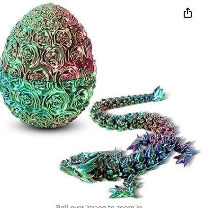 3D Printed Dragon in Eggs