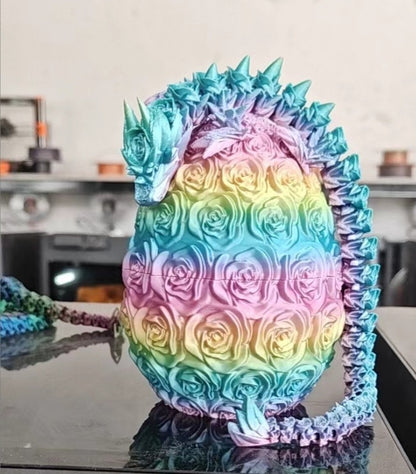 3D Printed Dragon in Eggs