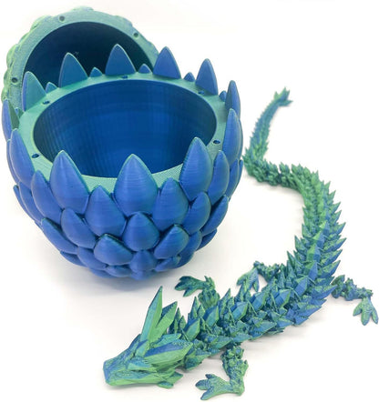 3D Printed Dragon in Eggs